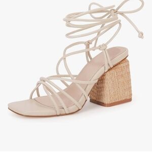 Elegant Cream Strappy Women's Sandals